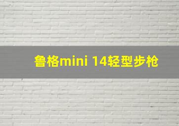 鲁格mini 14轻型步枪